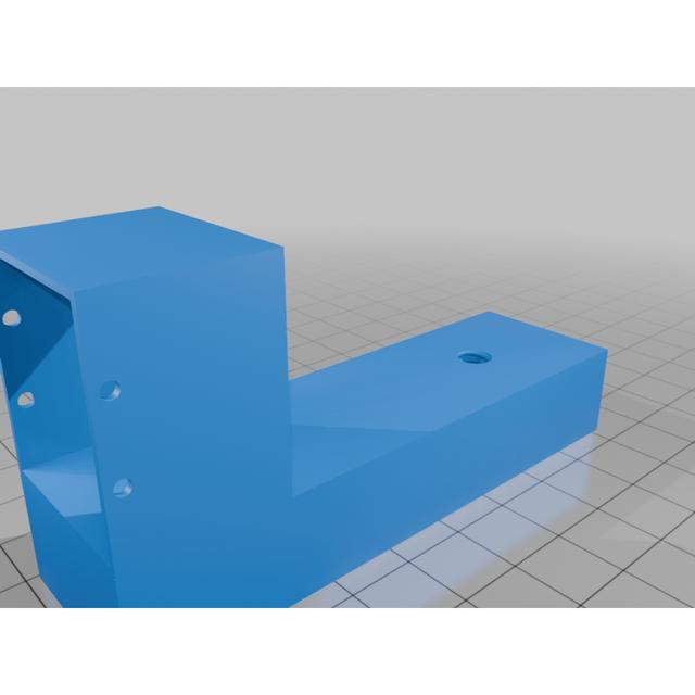 Event Camera Mount With holes 3D model thumbnail