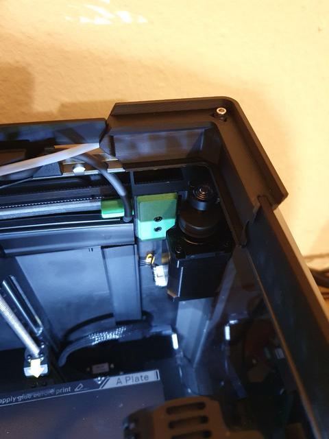 Creality K1 - Light Lid Riser slotted (JC-Creality K1 Lid Riser mod) 3D model thumbnail