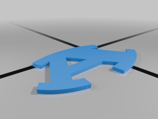 Armuchee Rockin’ “A” 3D model thumbnail