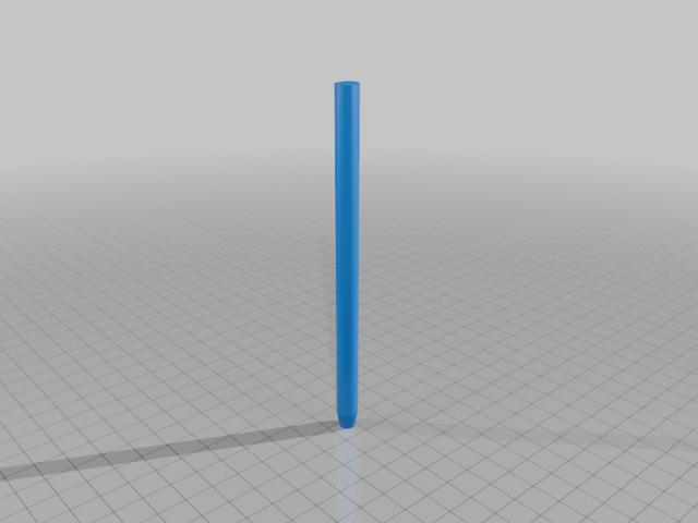 Forever Pencil-Flat side 3D model thumbnail