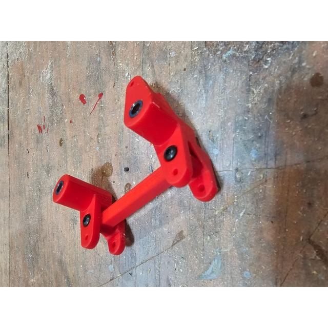 Maxx compatible steering bell crank 3D model thumbnail