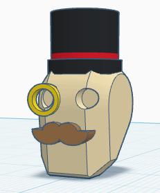 Dummy 13 Fancy Head 3D model thumbnail