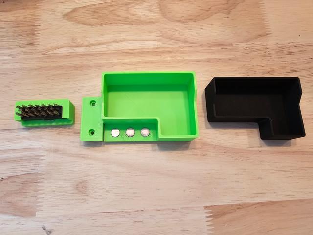 Voron 2.4 Nozzle Wipe with Purge Bucket 3D model thumbnail