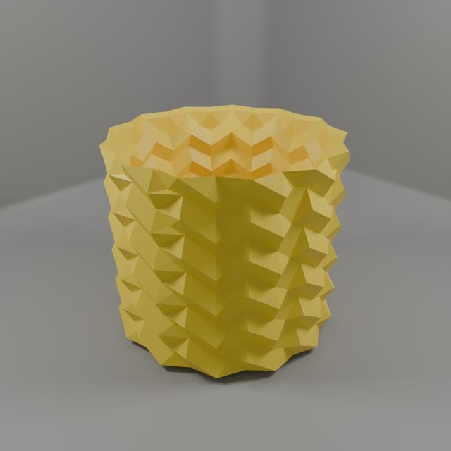 Vase for plants 3D model thumbnail