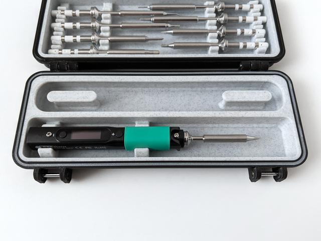 Modified Pinecil & cable insert for "Rugged Multipart Pinecil Case V2" 3D model thumbnail