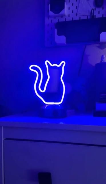 Cat Neon Sign 3D model thumbnail