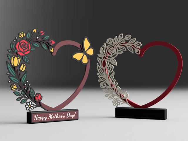 Heart for Mother's Day 3D model thumbnail