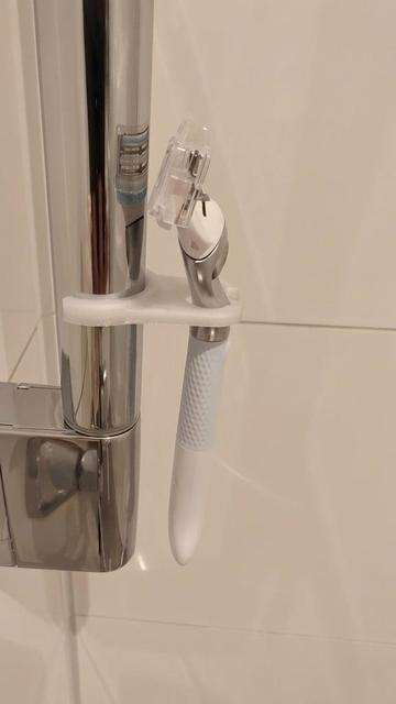 Gillette Venus Intimate razor holder for shower pipe 3D model thumbnail