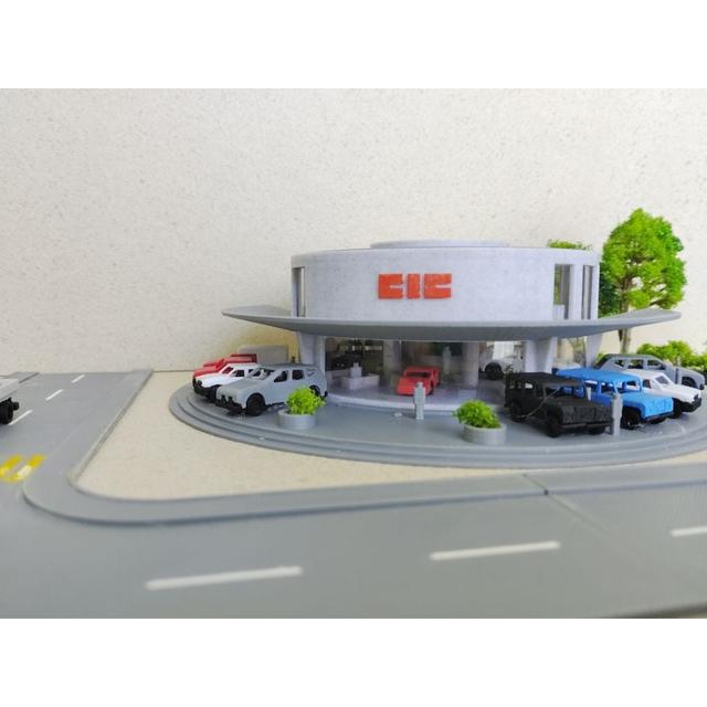 CIC is a car dealer  (Model railway N scale 1:160) 3D model thumbnail