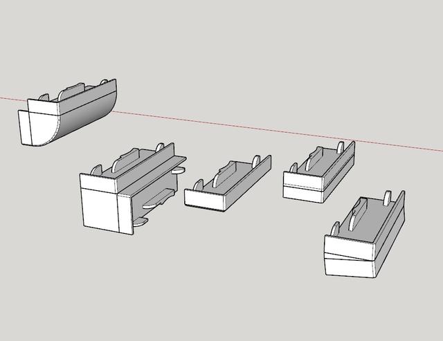 CanDo 58x19mm Plint Bits 3D model thumbnail