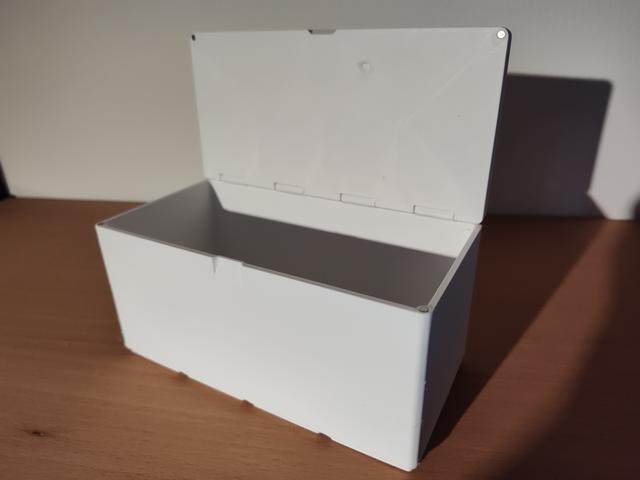 Gridfinity Box with Lid 4x2 12u (magnetic, filament hinge) 3D model thumbnail
