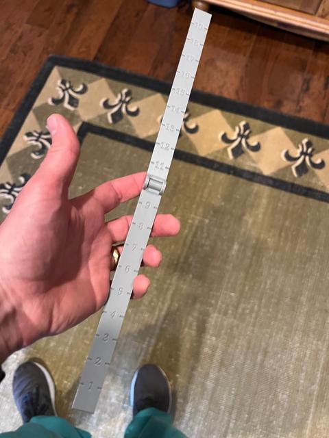 Folding Gaming Ruler 3D model thumbnail