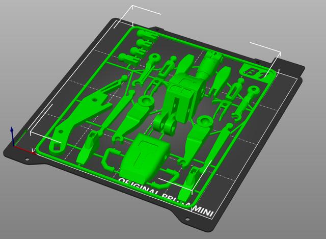 B1 Battle Droid 2.0 Star Wars Kit Card - prusa mini remix 3D model thumbnail