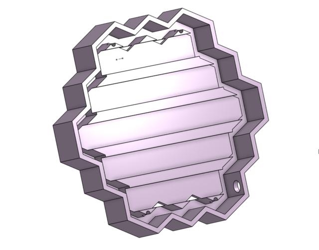 PrismLume 3x3 and 6x6 base with convenience cavities 3D model thumbnail