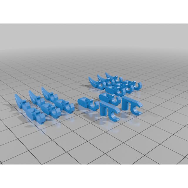 bionicle dedos 3D model thumbnail