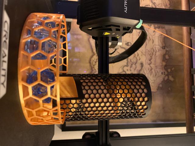 Hexagonal Dice Tray for Contemporary Dice Tower by RAD3D 3D model thumbnail