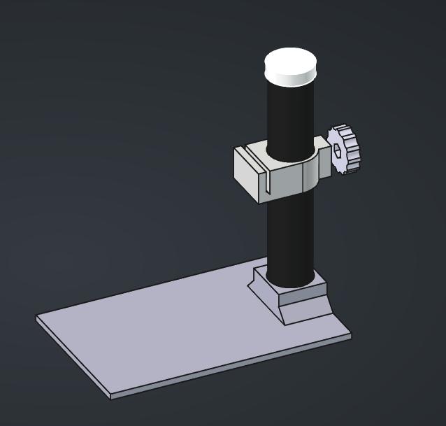 Universal  Suport for LED reflector 3D model thumbnail