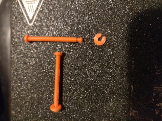 Hinge pins and washer 3D model thumbnail