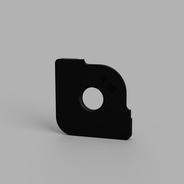 Frässchablone | Router radius templates 3D model thumbnail