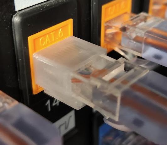 Ethernet cable spacer/airgap 3D model thumbnail