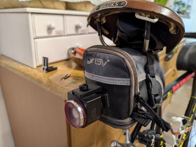 ANTUSI A8 Pro Saddle Bag Mount (Chinese Alarm Lock Bicycle Rear Light Taillight) 3D model thumbnail
