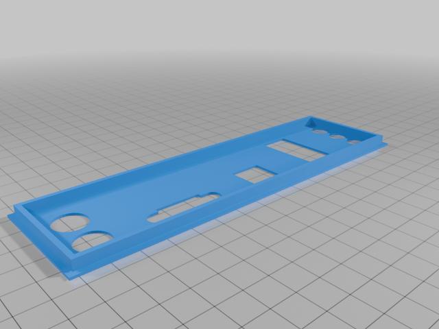 Asus P8H61-M LX3 Backplate  3D model thumbnail