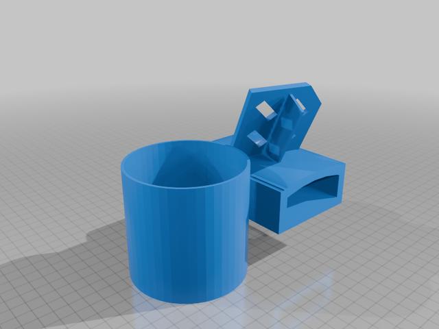 Camping Chair Cupholder and Smartphone Stand 3D model thumbnail
