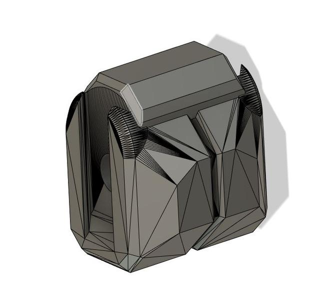 dual spool holder remix 3D model thumbnail