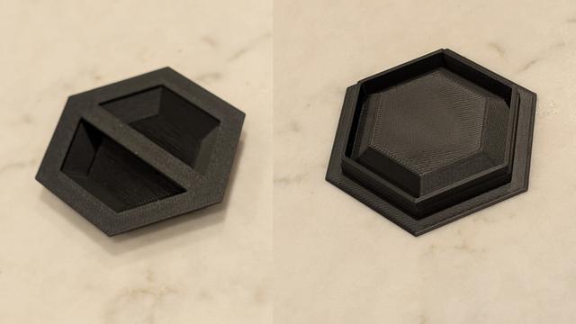 Rear Port Seal with Handle for The Ultimate Cereal Container Filament Drybox 3D model thumbnail