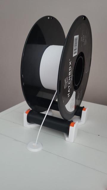 Fully 3D printed enclosure spool roller 3D model thumbnail