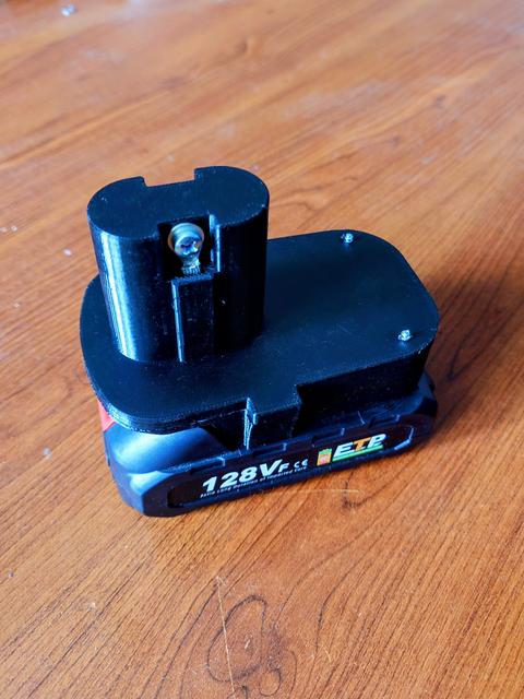 MAKITA to FERM Drill adapter 3D model thumbnail