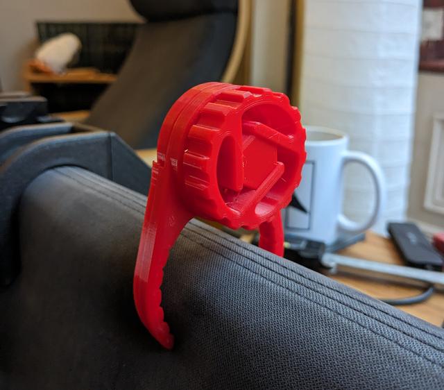 Clip-on dial wheel for Mantis Clamp 3D model thumbnail