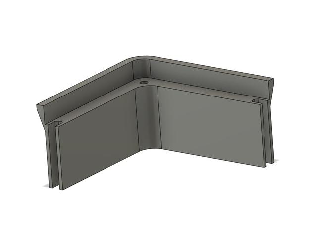 Creality K1C - Rear Betweener Plate and Front Riser 3D model thumbnail