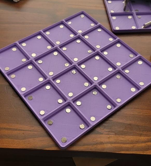 Gridfinity Magenetic Baseplate - Easier Printing (Jools Remix) 3D model thumbnail