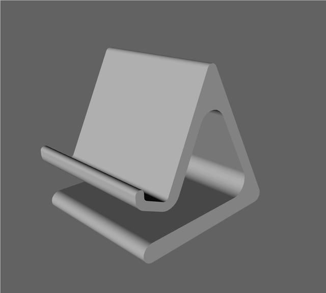 KISS Phone Stand 3D model thumbnail