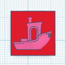 Benchy Keyboard Key Cap 3D model thumbnail