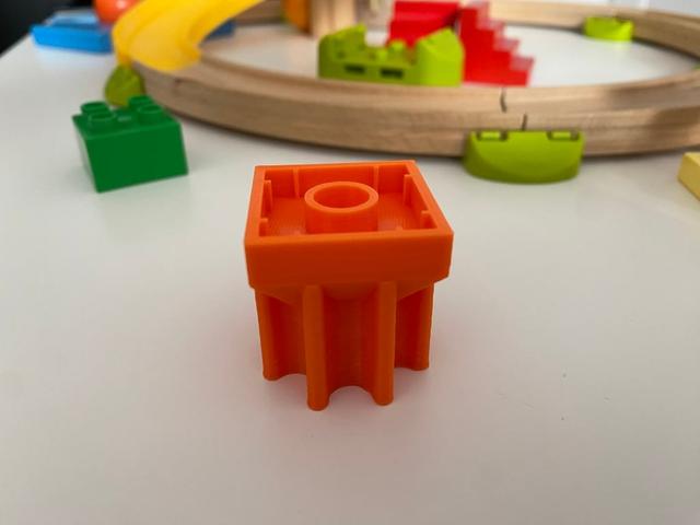 Kullbü zu Duplo Adapter 45 Grad 3D model thumbnail