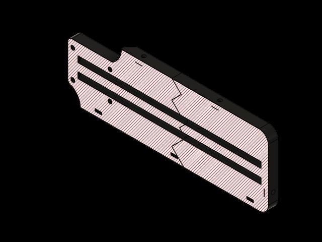 Split core for Modulcaster 3D model thumbnail