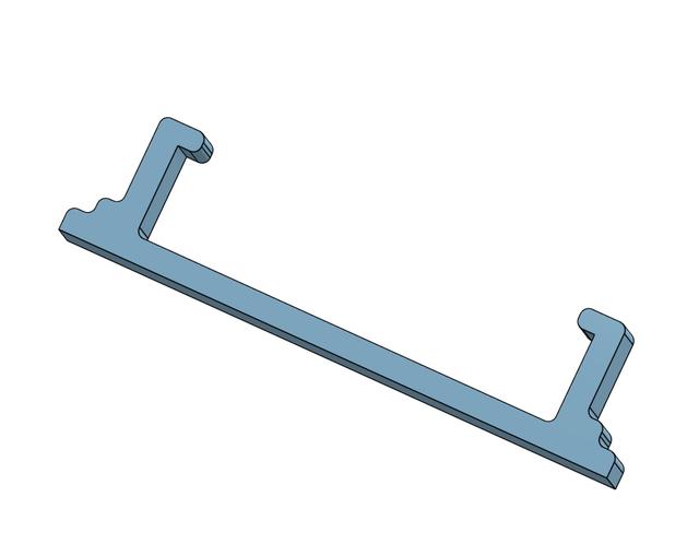 Grippier Hook for Cartridge Holder 3D model thumbnail