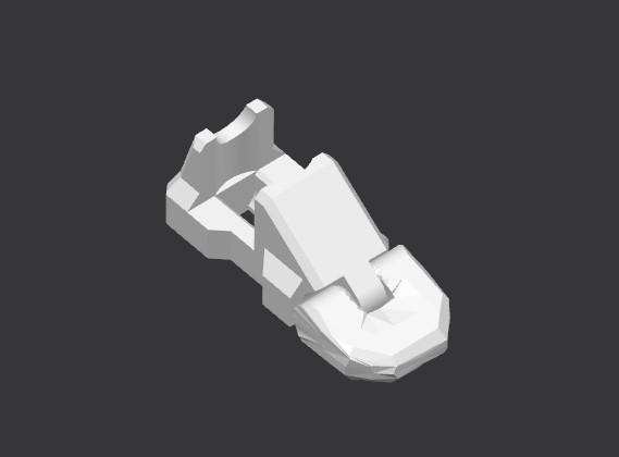 Dummy 13 Remix – Improved Print-in-Place Foot 3D model thumbnail