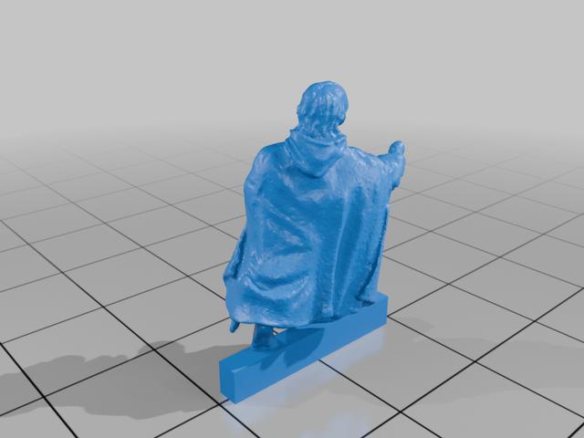 Brave Short guy and his pony 3D model thumbnail