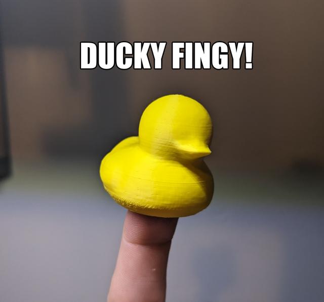 Duck Finger Puppet 3D model thumbnail