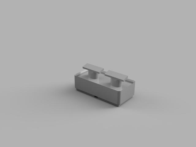 Gridfinity - Oneblade Comb Holder 3D model thumbnail