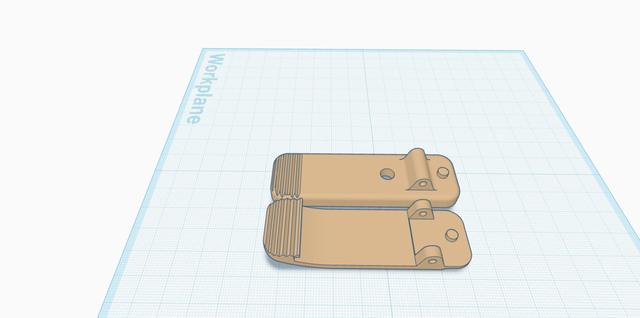 phone holster clip 3D model thumbnail