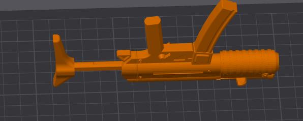 Dummy 13 Big Gun Shortened Barrel Extended End resized 200% 3D model thumbnail
