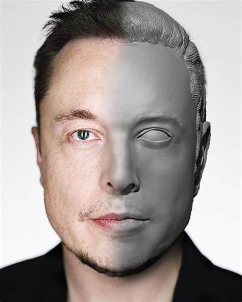 Elon Musk Head for dummy 13/Lucky 13 3D model thumbnail