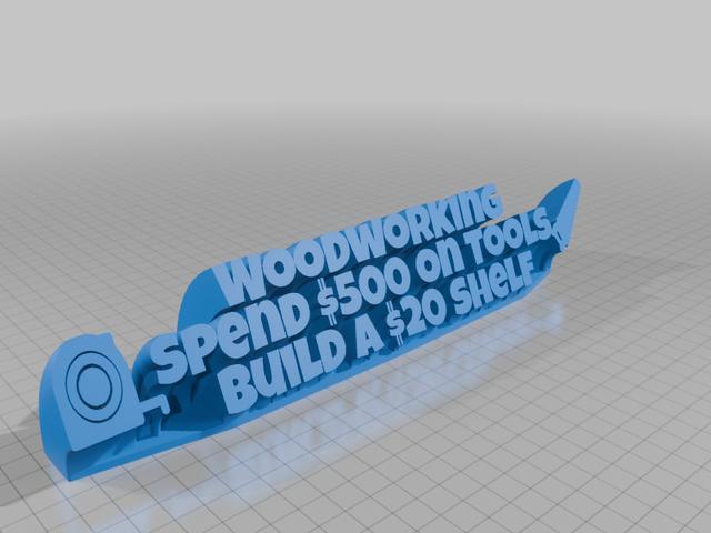 Woodworking Spend $500 On Tools Build A $20 Shelf 3D model thumbnail