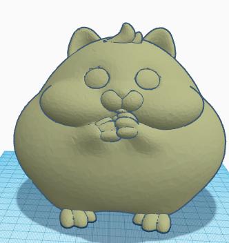 Fatter Hamster 3D model thumbnail