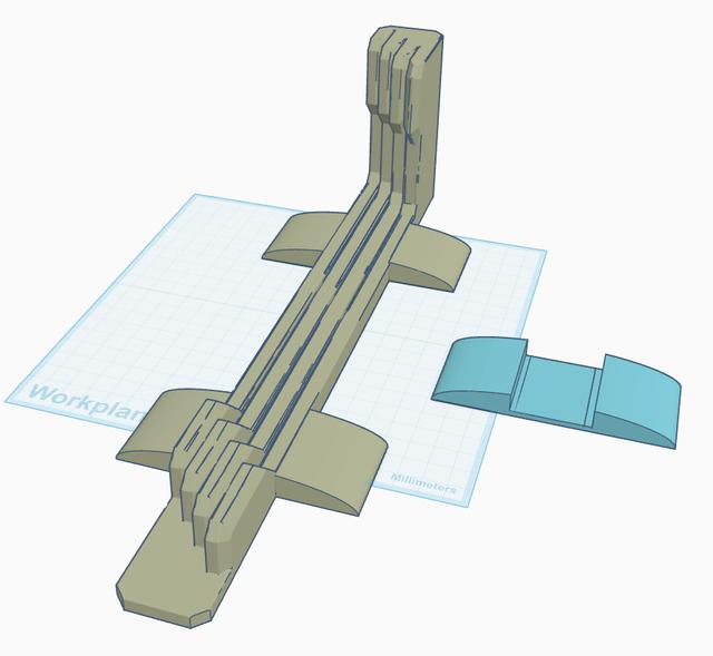 Snapmaker U1 build plate holder - Remix with stabilizing feet 3D model thumbnail