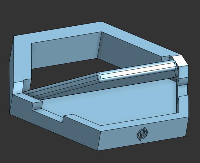 Modern Hexagonal Phone Stand 3D model thumbnail